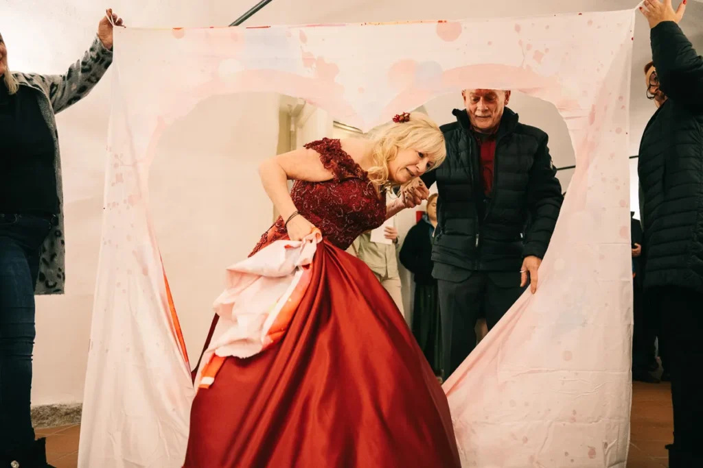 Empfang im Gewölbekeller bei einer Hochzeit im Schloss Fallersleben in Wolfsburg